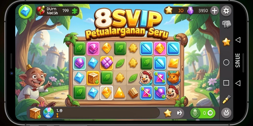 Tampilan menarik dari gameplay 8SVIP yang penuh warna.