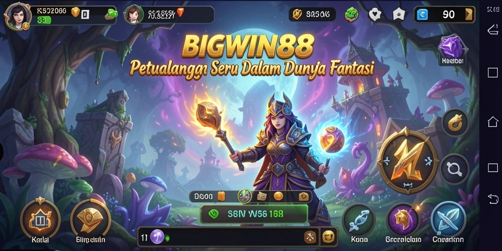 Tampilan gameplay seru dalam dunia petualangan BIGWIN88.