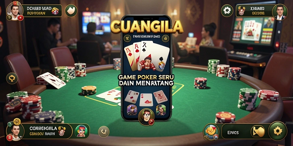 Tampilan gameplay seru dari <strong>CUANGILA</strong>, permainan Poker yang mengasyikkan.
