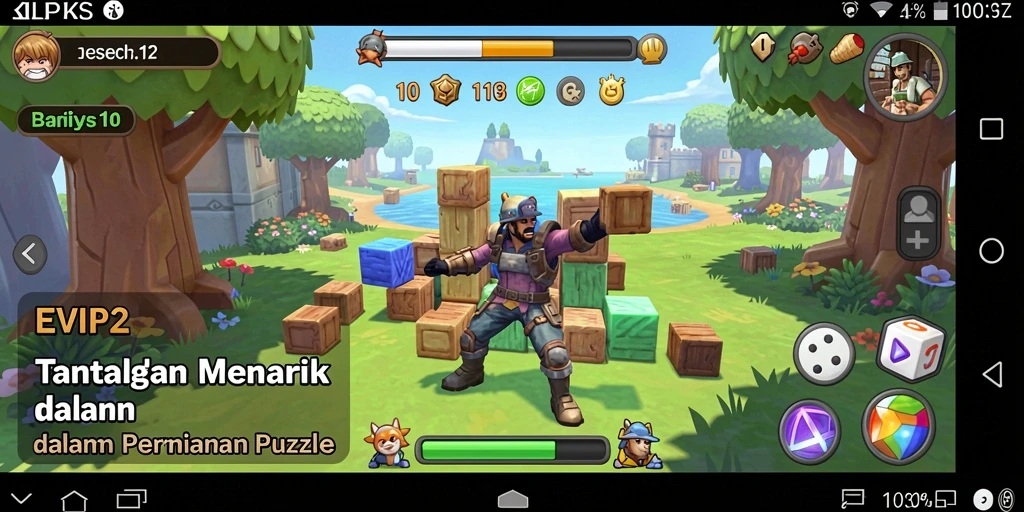 Tampilan gameplay EVIP2 yang menampilkan tantangan teka-teki seru.
