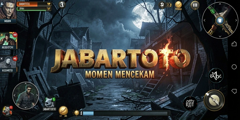 Screenshot gameplay JABARTOTO menampilkan momen horor yang mendebarkan.