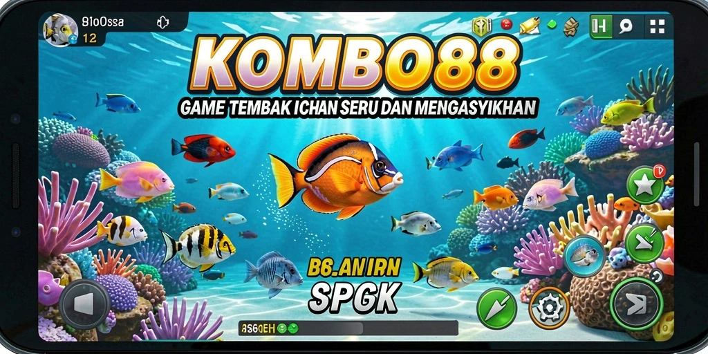 Tampilan gameplay Tembak Ikan yang mengasyikkan di KOMBO88.