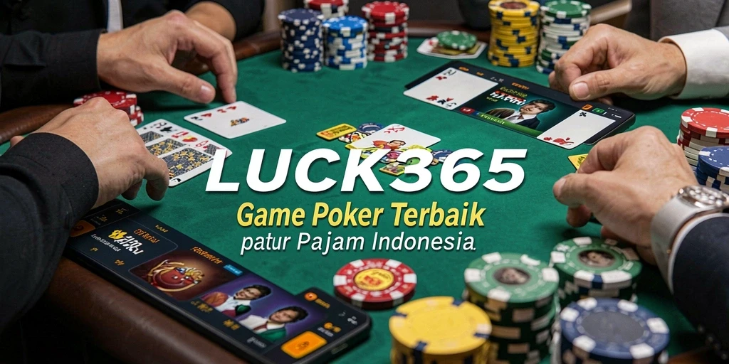 Tampilan menarik dari gameplay poker di LUCK365.