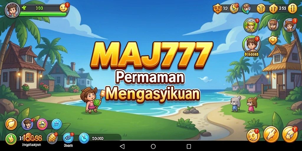 Tampilan utama gameplay MAJ777 yang menarik dan seru.