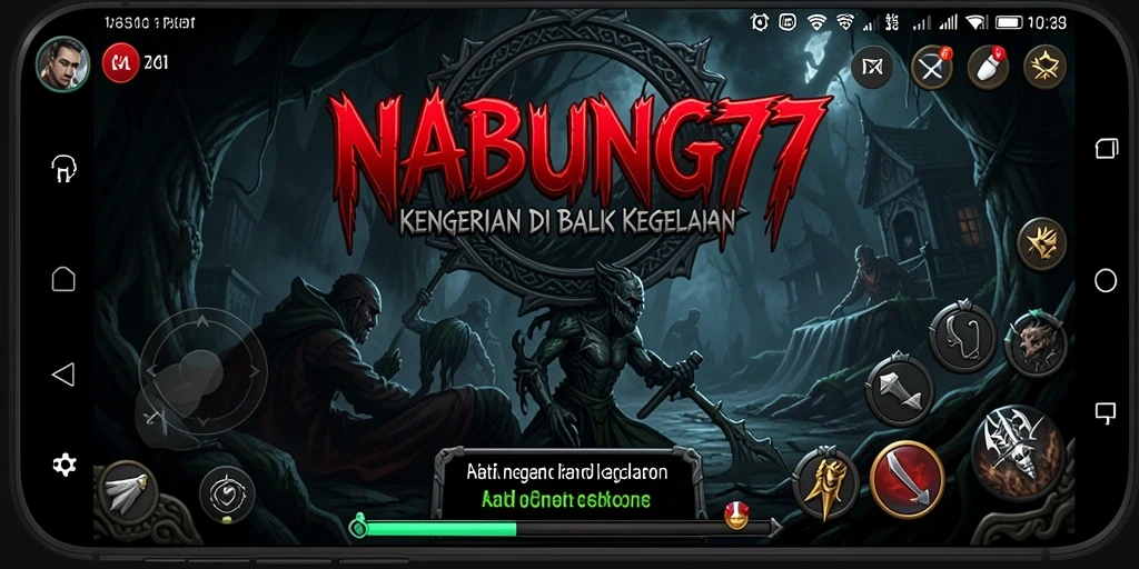 Tangkapan layar gameplay yang menyeramkan dari NABUNG77.