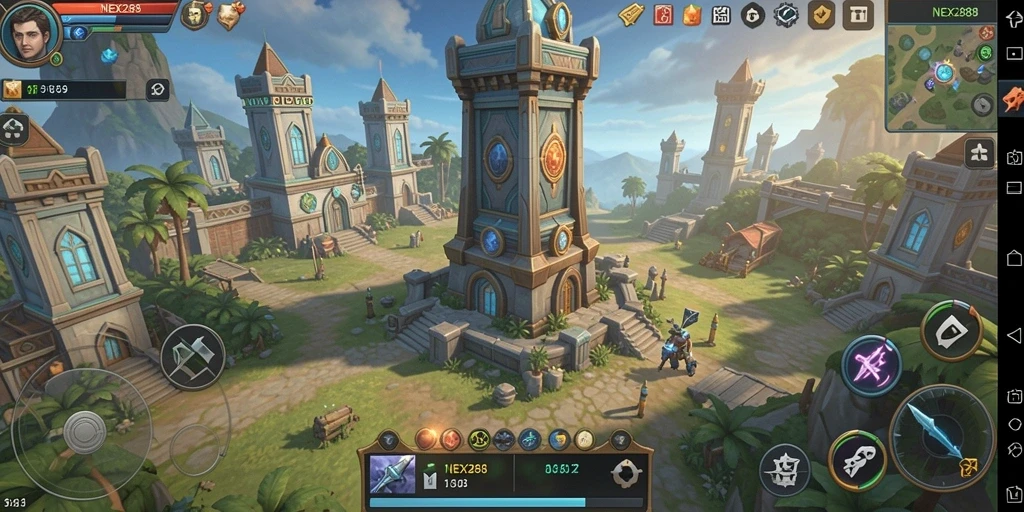 Gameplay NEX288 yang menegangkan dalam pertahanan menara.