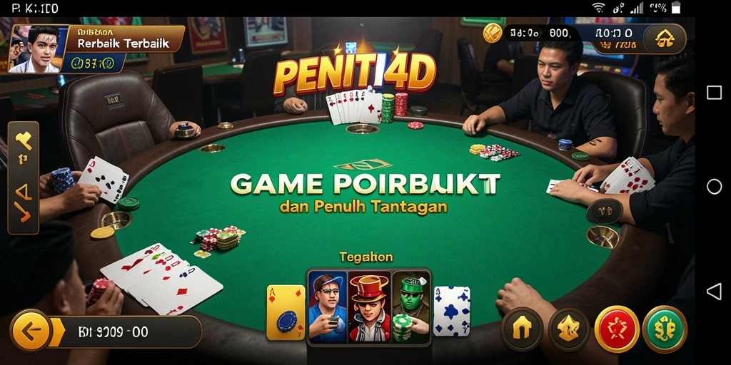 Gameplay Poker yang menarik dan kompetitif dalam PENITI4D.