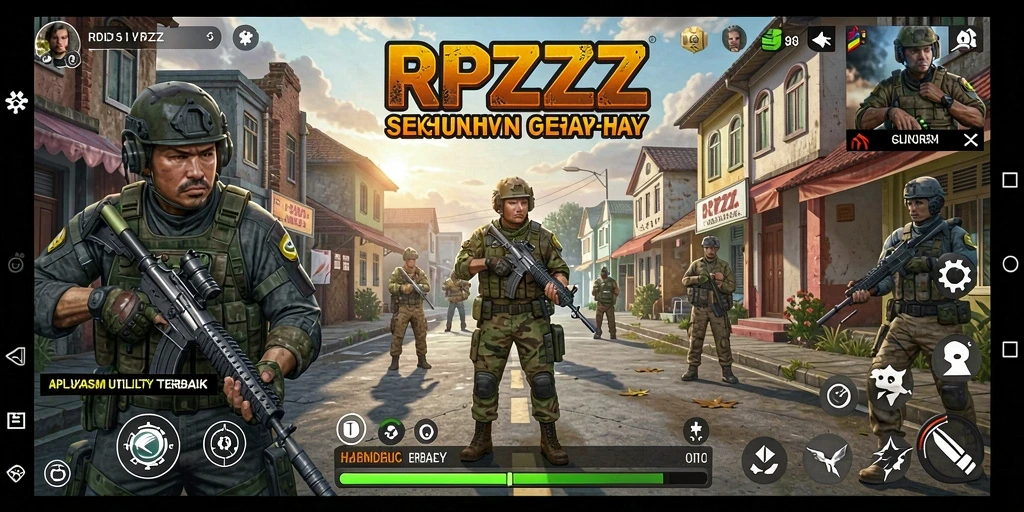 Screenshot utama RPZZZ yang menunjukkan antarmuka aplikasi Utility yang menarik.