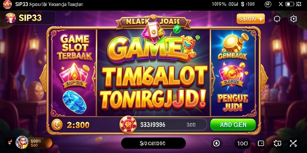 Screenshot gameplay SIP33 yang menunjukkan keseruan putaran Slot.