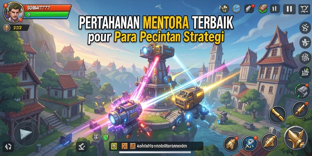 Screenshot gameplay Tower Defense yang mendebarkan dan menantang.