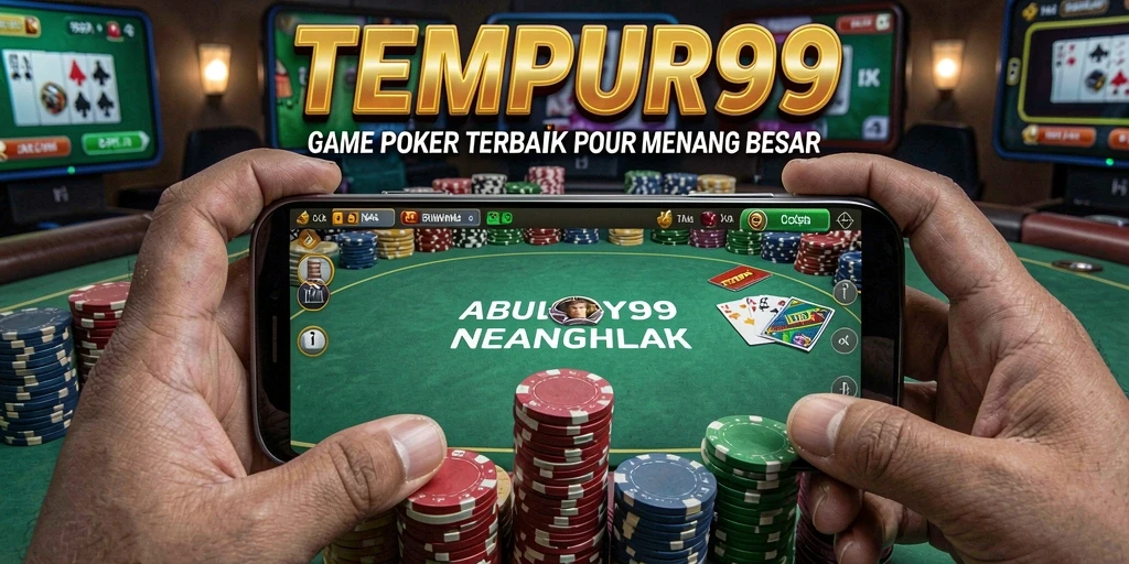 Tampilan gameplay Poker di TEMPUR99 yang menarik dan interaktif.