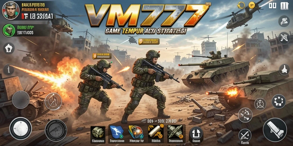 Tangkapan layar gameplay <strong>VM777</strong> menampilkan pertempuran epik dan strategi cerdas.