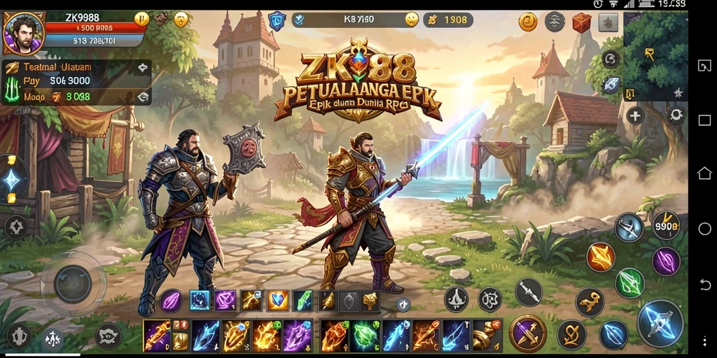 Gameplay seru RPG ZK988 dengan karakter dan tantangan menarik.
